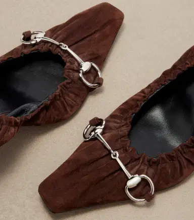Gucci Vittoria Horsebit suede pumps | Thumbnail 4