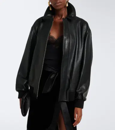 Nour Hammour Toyen leather blouson jacket | Thumbnail 2