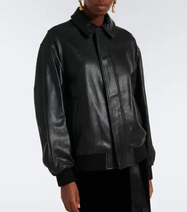 Nour Hammour Toyen leather blouson jacket | Thumbnail 3