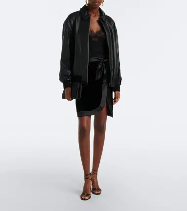 Nour Hammour Toyen leather blouson jacket | Thumbnail 6