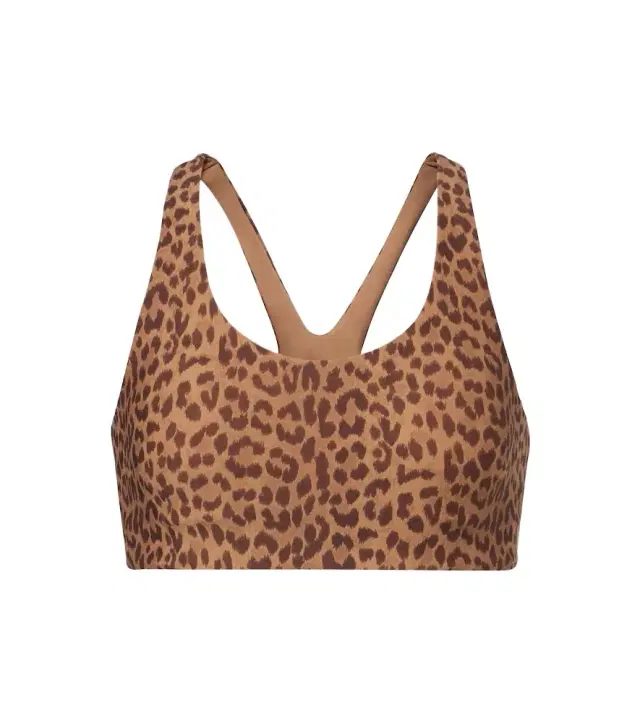 The Upside Javan Jade leopard-print sports bra