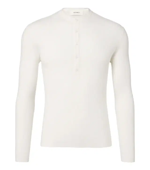 Lisa Yang Falk cotton and cashmere Henley shirt