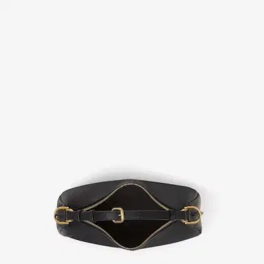 Fendi Small hobo bag made of soft, black leather, decorated | Thumbnail 5