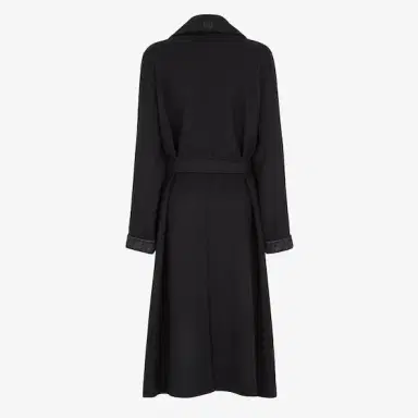 Fendi Midi coat with a large lapel collar and matching belt at | Thumbnail 2 Fendi Midi coat with a large lapel collar and matching belt at | Thumbnail 2