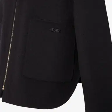 Fendi Short blouson with shirt collar and detachable hood | Thumbnail 3