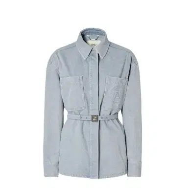 Fendi Single-breasted Go-To Jacket with shirt collar and low-cut | Thumbnail 1 Fendi Single-breasted Go-To Jacket with shirt collar and low-cut | Thumbnail 1