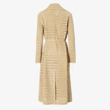 Fendi Wrap midi coat with wide lapel collar and matching belt | Thumbnail 2