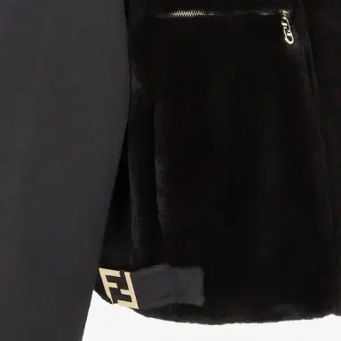 Fendi Cropped jacket with shirt collar and long raglan sleeves | Thumbnail 3 Fendi Cropped jacket with shirt collar and long raglan sleeves | Thumbnail 3