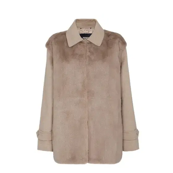 Single-breasted jacket with shirt collar
