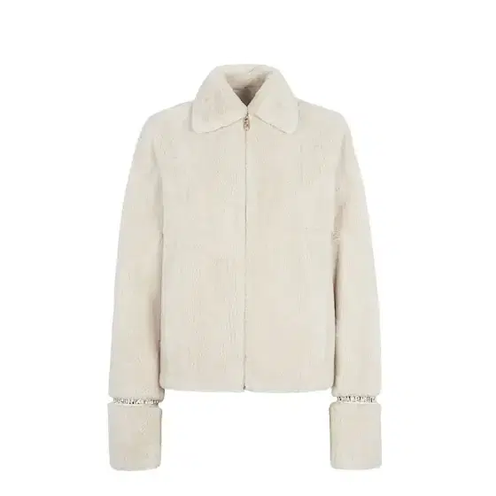 Straight-cut cropped jacket with shirt collar