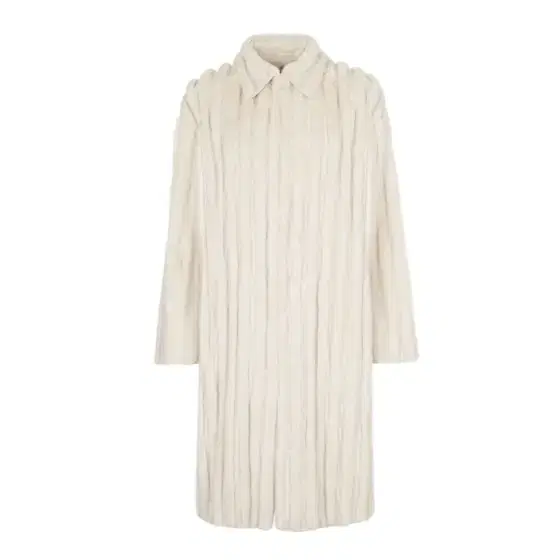 Midi coat with shirt collar and long, dropped sleeves