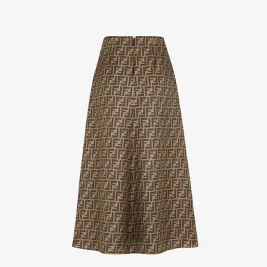 Fendi High-waisted skirt with a flowing, flared line | Thumbnail 2