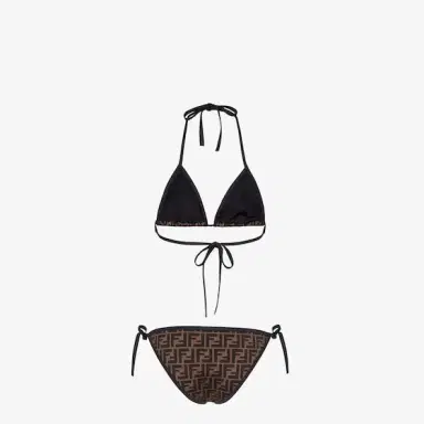 Fendi Two-piece swimsuit with triangle top and briefs with side | Thumbnail 2 Fendi Two-piece swimsuit with triangle top and briefs with side | Thumbnail 2
