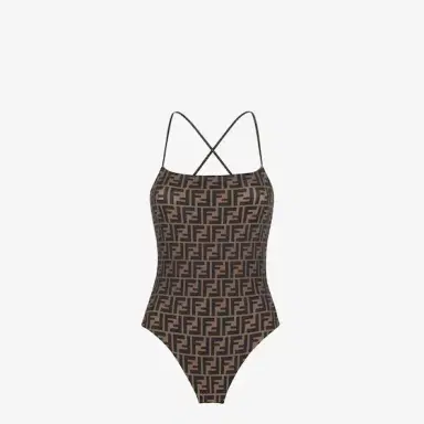 Fendi Reversible one-piece swimsuit with a straight neckline | Thumbnail 4 Fendi Reversible one-piece swimsuit with a straight neckline | Thumbnail 4