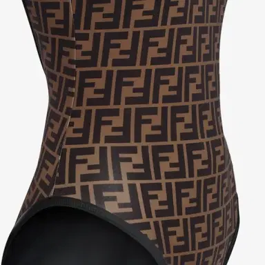 Fendi Reversible swimsuit made from brown Lycra® with full FF | Thumbnail 3 Fendi Reversible swimsuit made from brown Lycra® with full FF | Thumbnail 3
