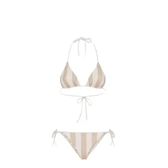 Fendi Two-piece reversible swimsuit with triangle bra and briefs