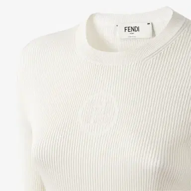 Fendi Fitted, short-sleeved crew-neck jumper | Thumbnail 3