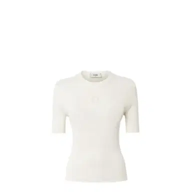 Fendi Fitted, short-sleeved crew-neck jumper | Thumbnail 1
