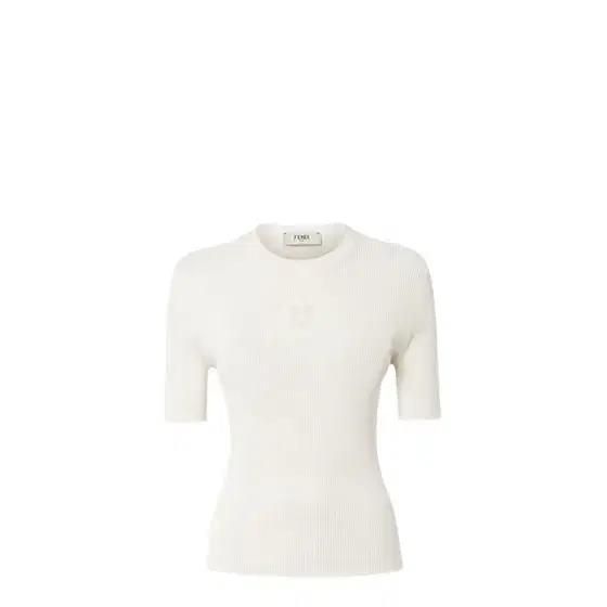 Fendi Fitted, short-sleeved crew-neck jumper
