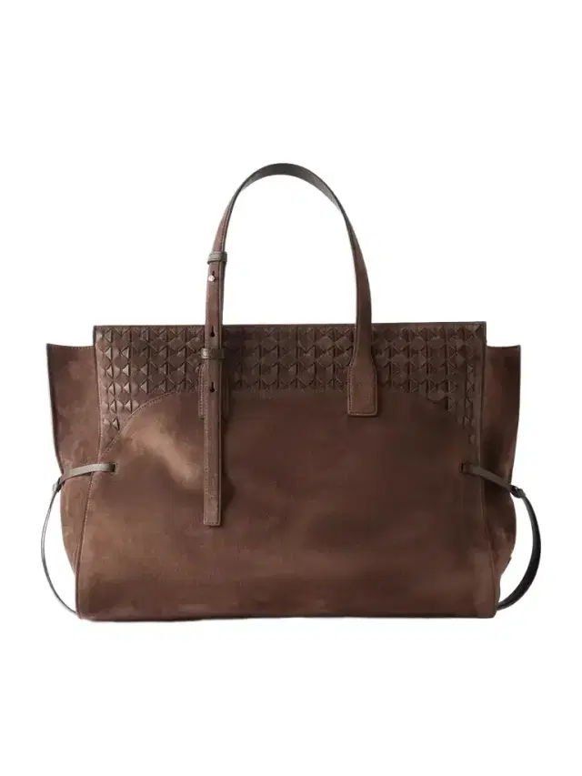 Serapian Maro Maxi Leather-trimmed Suede Tote