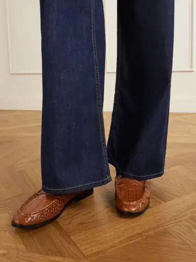 Simkhai Dean Croc-effect Leather Slip-ons | Thumbnail 2