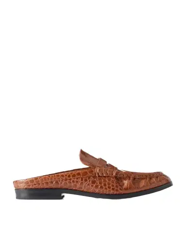 Simkhai Dean Croc-effect Leather Slip-ons | Thumbnail 1