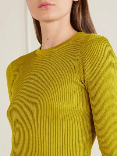 RIER Ribbed Silk T-shirt | Thumbnail 4