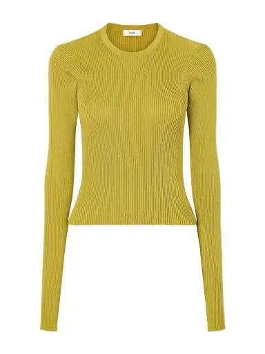 RIER Ribbed Silk T-shirt | Thumbnail 1