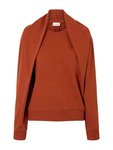 Dries Van Noten Draped Cotton-jersey Sweatshirt | Thumbnail 1