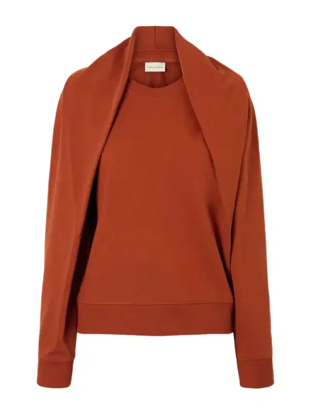 Dries Van Noten Draped Cotton-jersey Sweatshirt