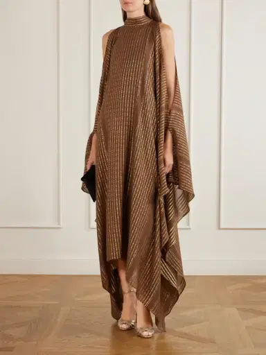 Taller Marmo Agadez Metallic Silk-blend Fil Coupé Gown | Thumbnail 2 Taller Marmo Agadez Metallic Silk-blend Fil Coupé Gown | Thumbnail 2