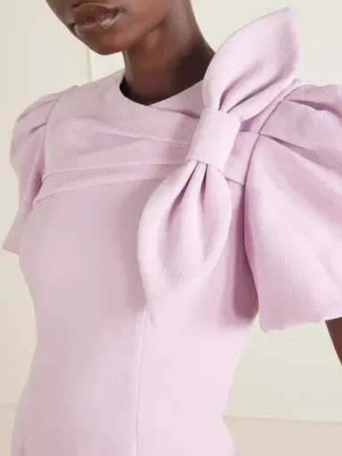Rebecca Vallance Yolanda Bow-detail Crepe Mini Dress | Thumbnail 4 Rebecca Vallance Yolanda Bow-detail Crepe Mini Dress | Thumbnail 4