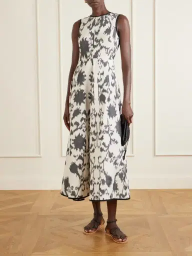 Emporio Sirenuse Clodette Printed Linen And Cotton-blend Poplin Maxi Dress | Thumbnail 2