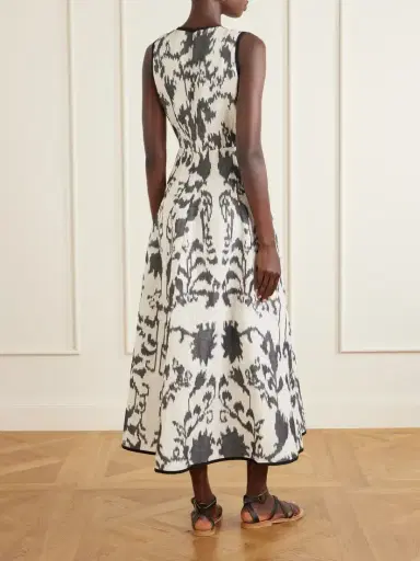 Emporio Sirenuse Clodette Printed Linen And Cotton-blend Poplin Maxi Dress | Thumbnail 3