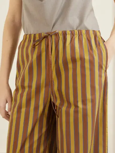 Staud Mateo Striped Stretch Cotton-gabardine Mid-rise Wide-leg Pants | Thumbnail 5 Staud Mateo Striped Stretch Cotton-gabardine Mid-rise Wide-leg Pants | Thumbnail 5