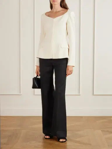 LIBEROWE Charlotte Wool-crepe Blouse | Thumbnail 2