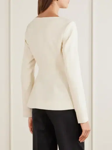 LIBEROWE Charlotte Wool-crepe Blouse | Thumbnail 3