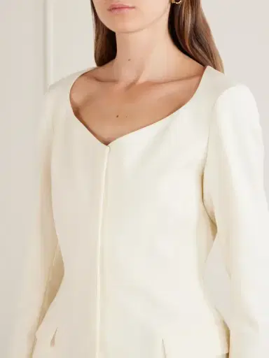 LIBEROWE Charlotte Wool-crepe Blouse | Thumbnail 4