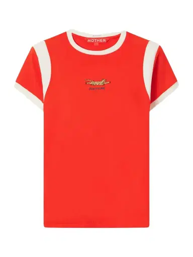 Mother The Boxy Goodie Paneled Embroidered Cotton-jersey T-shirt | Thumbnail 1
