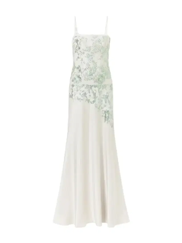 Costarellos Jennan Sequin-embroidered Satin Gown