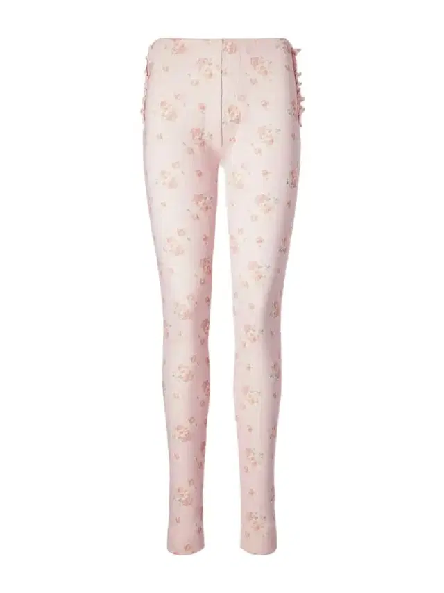 Simone Rocha Ruffled Floral-print Pointelle-knit Cotton-jersey Leggings