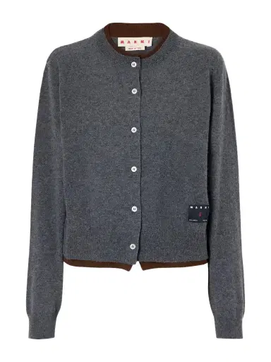 Marni Layered Cashmere Cardigan | Thumbnail 1 Marni Layered Cashmere Cardigan | Thumbnail 1