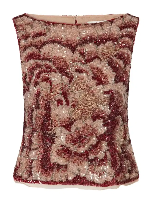 Clio Peppiatt Sequin-embellished Blouse