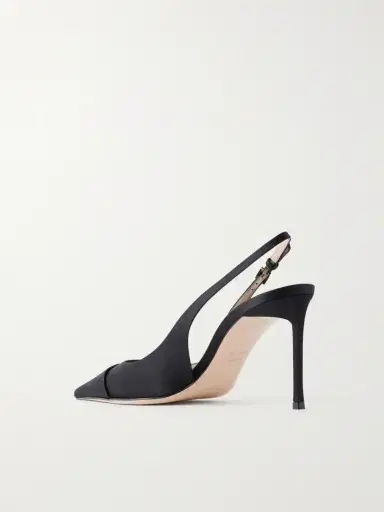 Tom Ford 85 Crystal-embellished Satin Slingback Pumps | Thumbnail 3