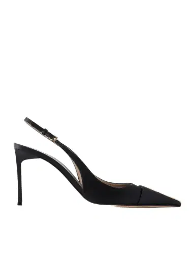 Tom Ford 85 Crystal-embellished Satin Slingback Pumps | Thumbnail 1