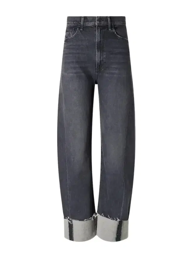 Mother The Half Pipe Ankle Cuff Fray High-rise Barrel-leg Jeans