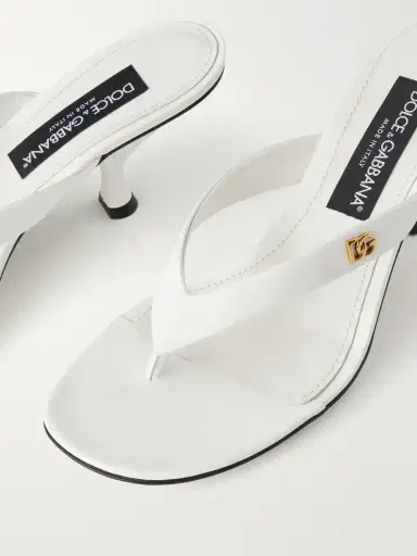 Dolce & Gabbana Logo-detailed Patent-leather Thong Sandals | Thumbnail 5 Dolce & Gabbana Logo-detailed Patent-leather Thong Sandals | Thumbnail 5