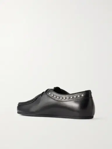 Jil Sander Hood Studded Leather Loafers | Thumbnail 3