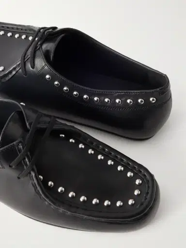 Jil Sander Hood Studded Leather Loafers | Thumbnail 5