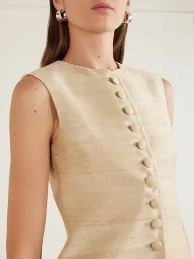 LIBEROWE Vania Silk-blend Dupioni Vest | Thumbnail 4